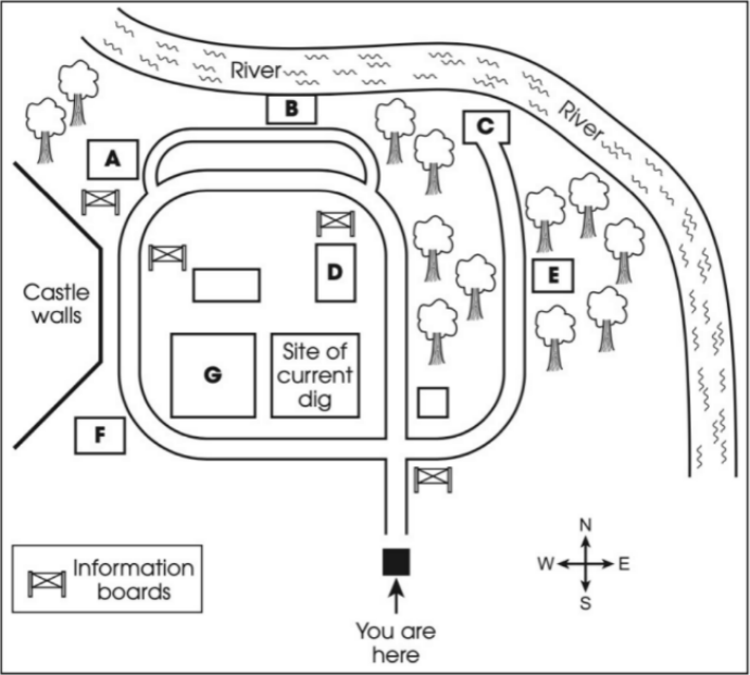 Map for Questions 17-20
